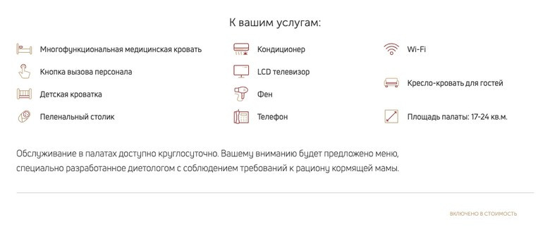 Описание палаты «Делюкс»