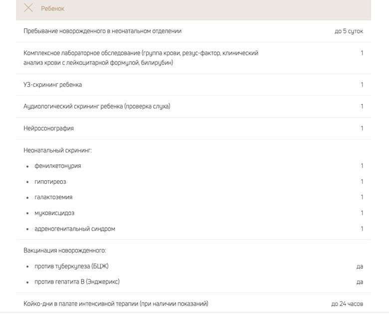 Что входит в стандартный пакет:
