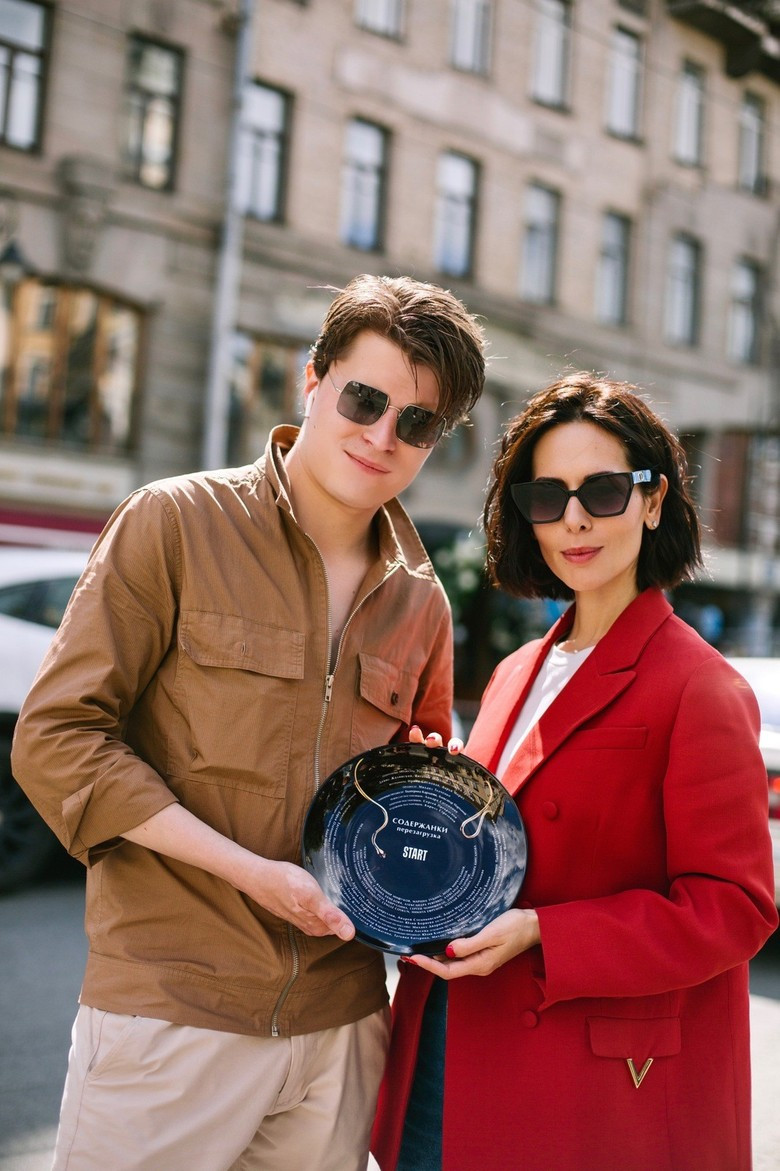 Горошко на съемках сериала «Содержанки. Перезагрузка» с Сабиной Ахмедовой Фото: START