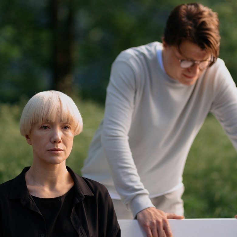 Горошко на съемках «Содержанок» с Дарьей Мороз Фото: START