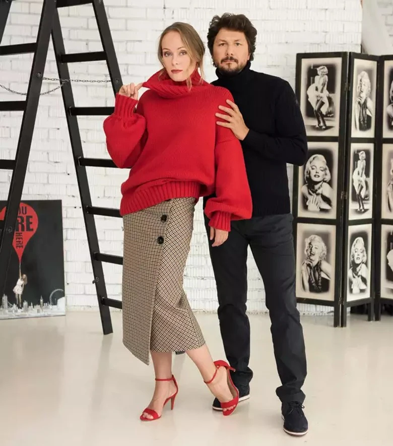 Ольга с супругом Павлом. Фото: Сергей Ли / журнал «Атмосфера»