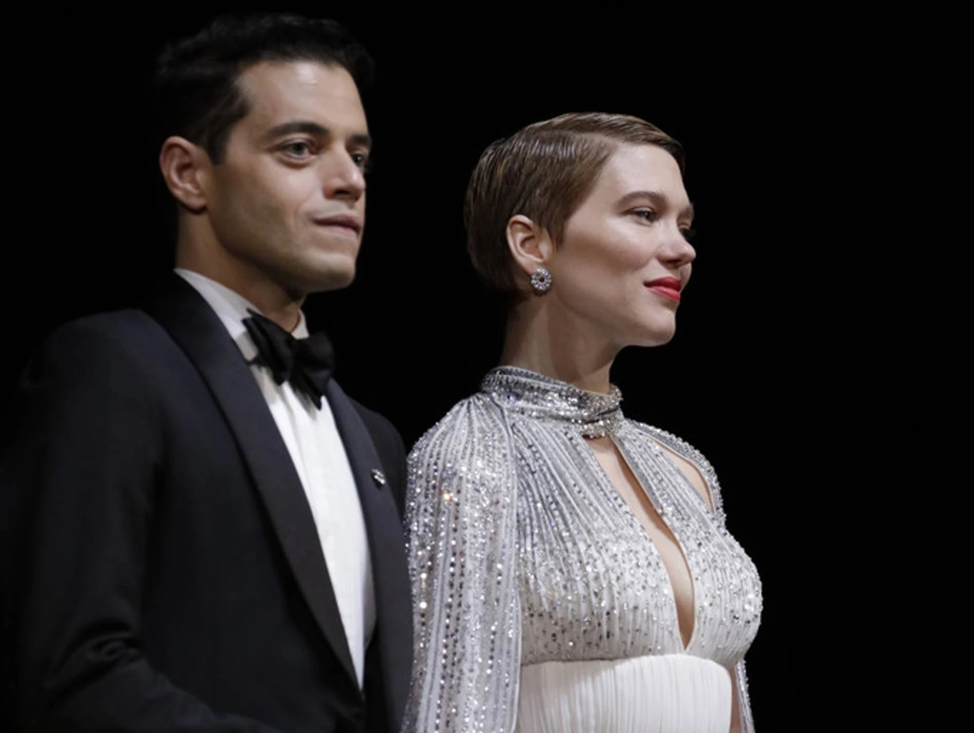 Рами Малек и Леа Сейду на премьере фильма «Не время умирать»
Фото: Getty