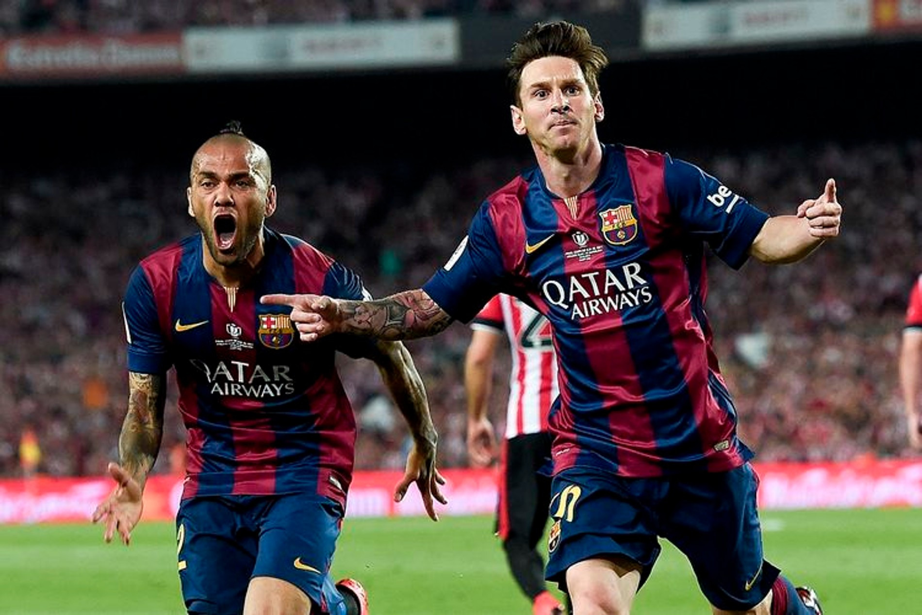 Дани Алвес и Лионель Месси
Фото: The Guardian 