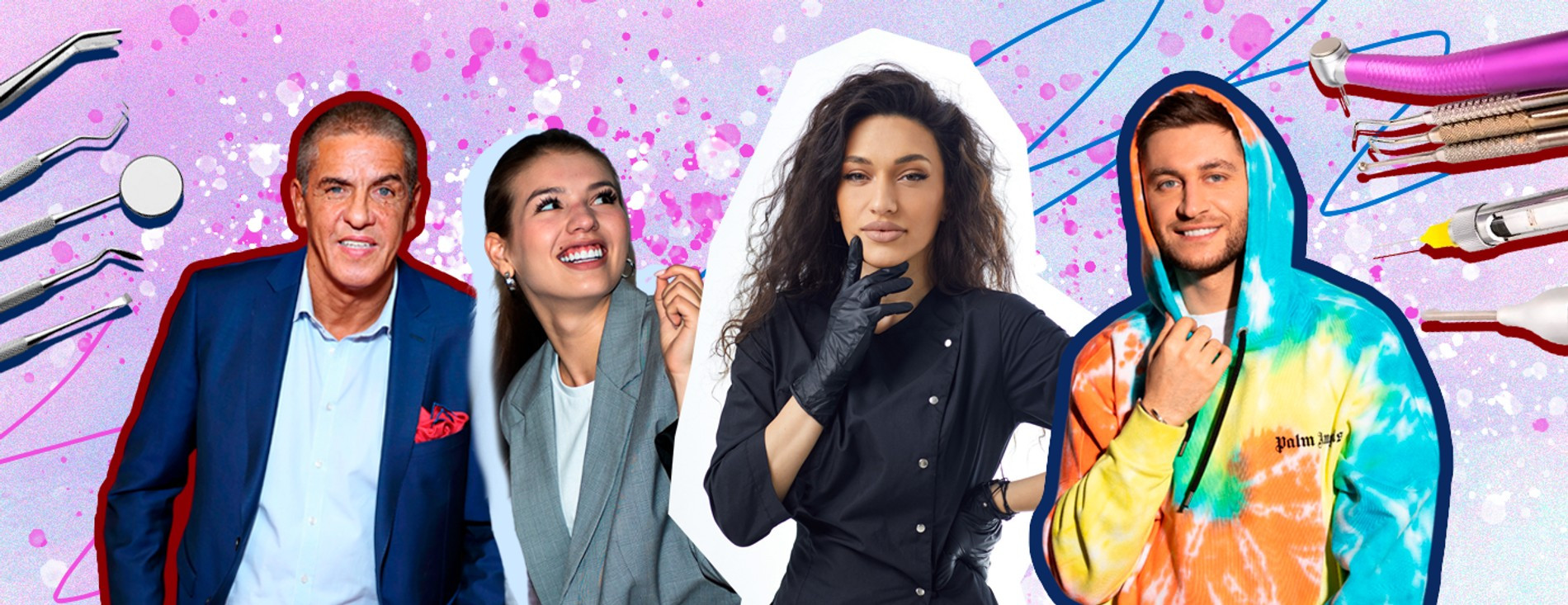 Сэми Насери, Люся Чеботина, Луиза Автандилян, Дава
Коллаж Super 