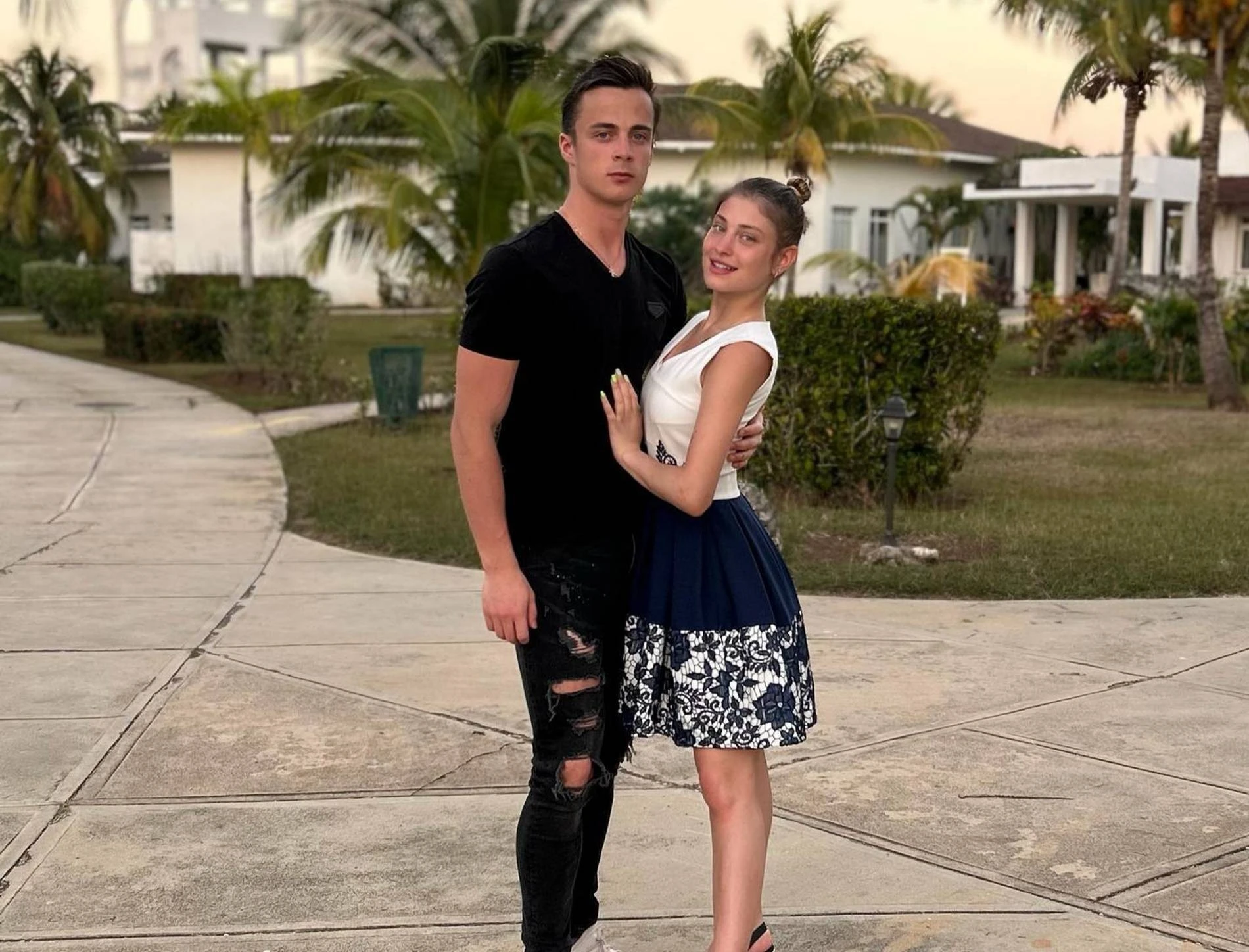 Георгий Куница и Алена Косторная. Фото: Инстаграм (запрещен в РФ) @aliona_officialnew