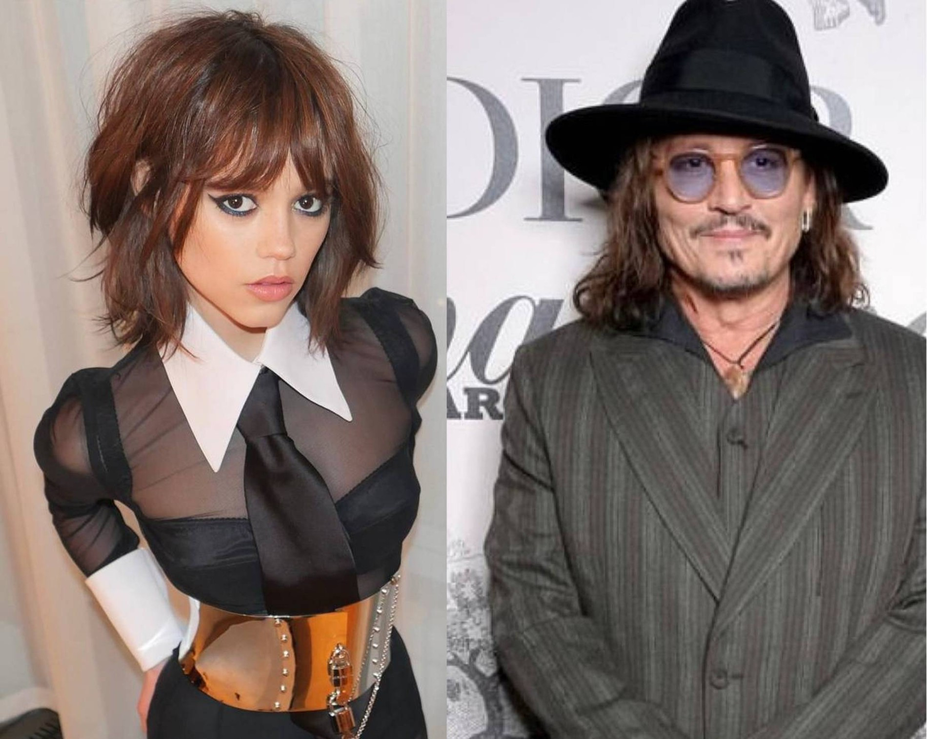 Дженна Ортега и Джонни Депп. Фото: Инстаграм* @jennaortega @johnnydepp