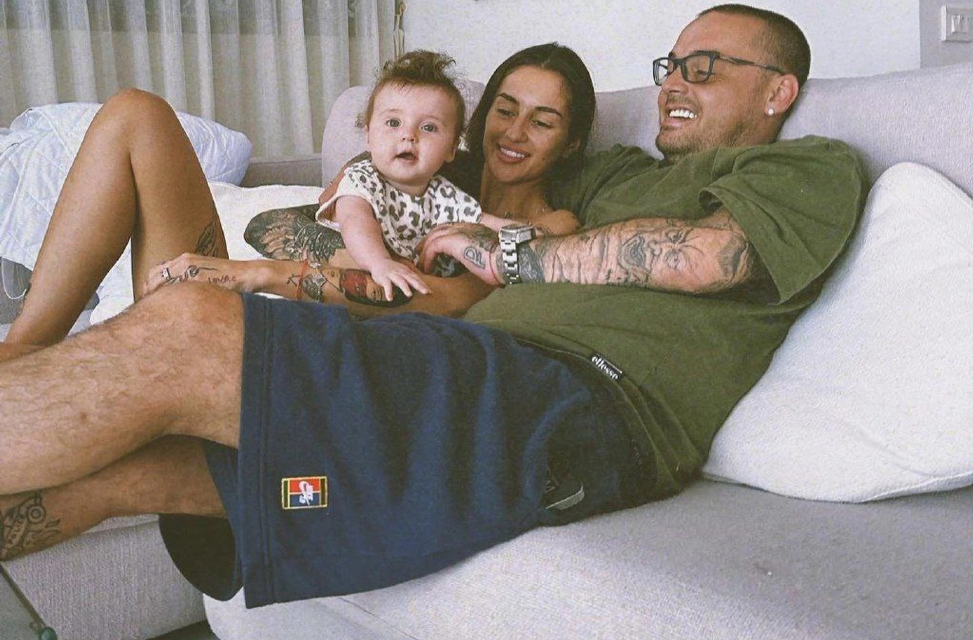 Гуф с Юлией Королевой и дочкой Тиной. Фото: Инстаграм* @yuliakorolevaa