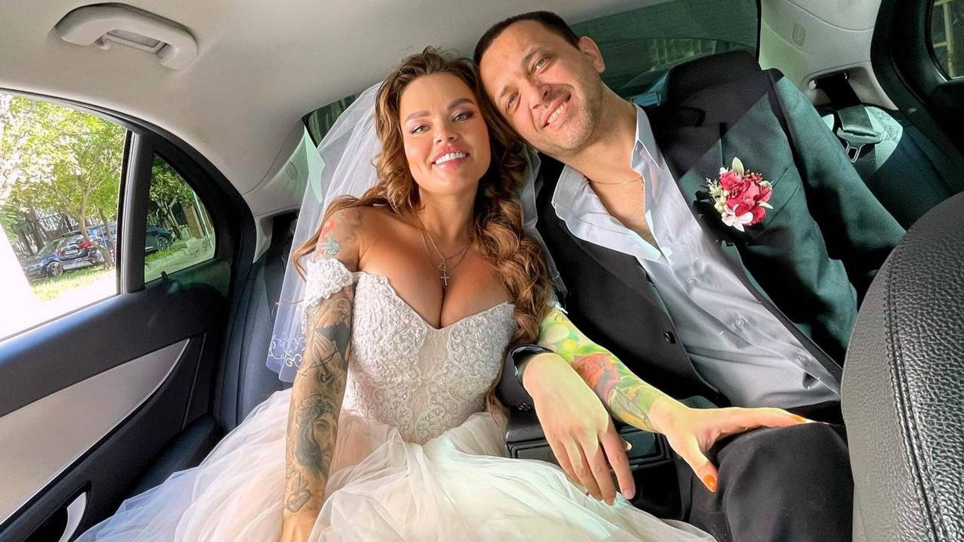 Олеся Малибу с мужем. Фото: Инстаграм* @malibutopp