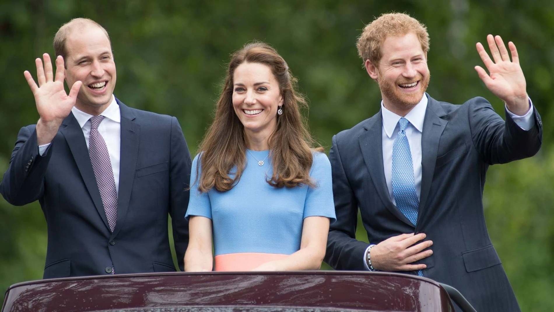 Принц Уильям, Кейт Миддлтон и принц Гарри. Фото: Getty Images