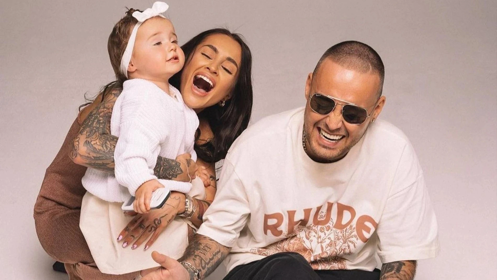 Юлия Королева и Гуф с дочерью Тиной. Фото: Инстаграм* @therealguf