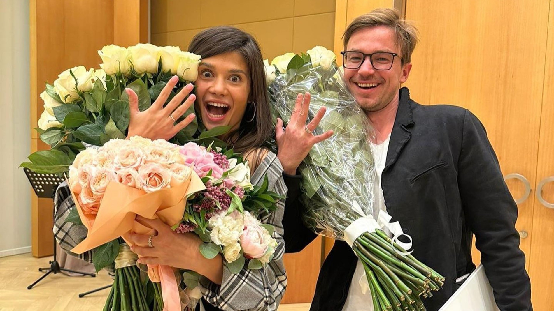 Александр Петров и Виктория Антонова. Фото: Инстаграм* @actorsashapetrov