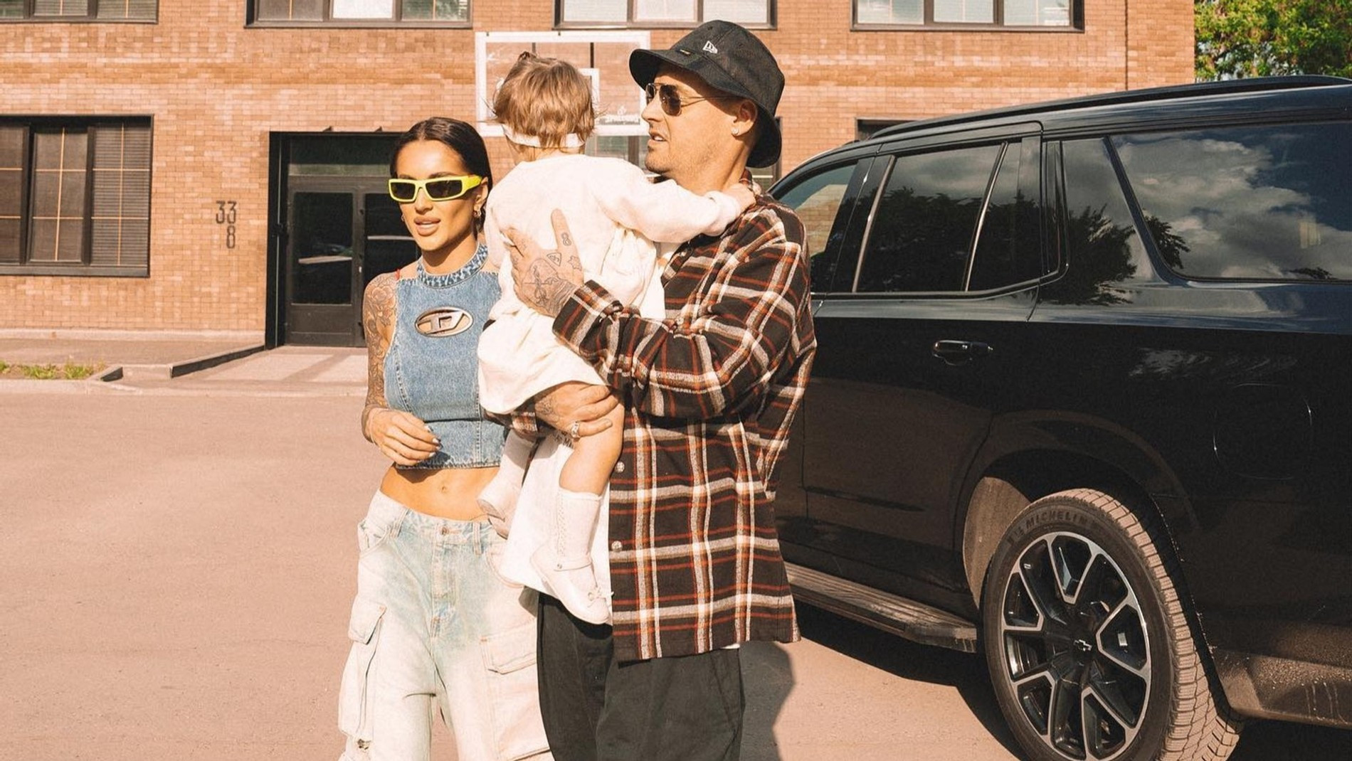 Гуф с Юлией Королевой и дочерью Тиной. Фото: Инстаграм* @yuliakorolevaa