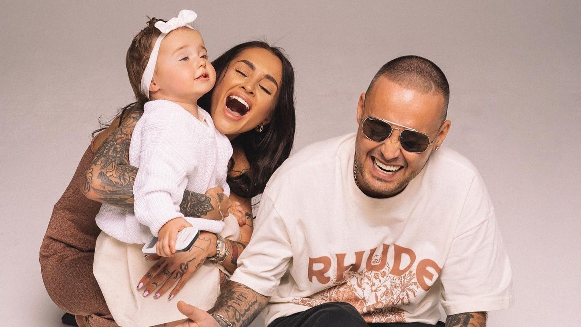 Юлия Королева и Гуф с дочерью Тиной. Фото: Инстаграм* @therealguf