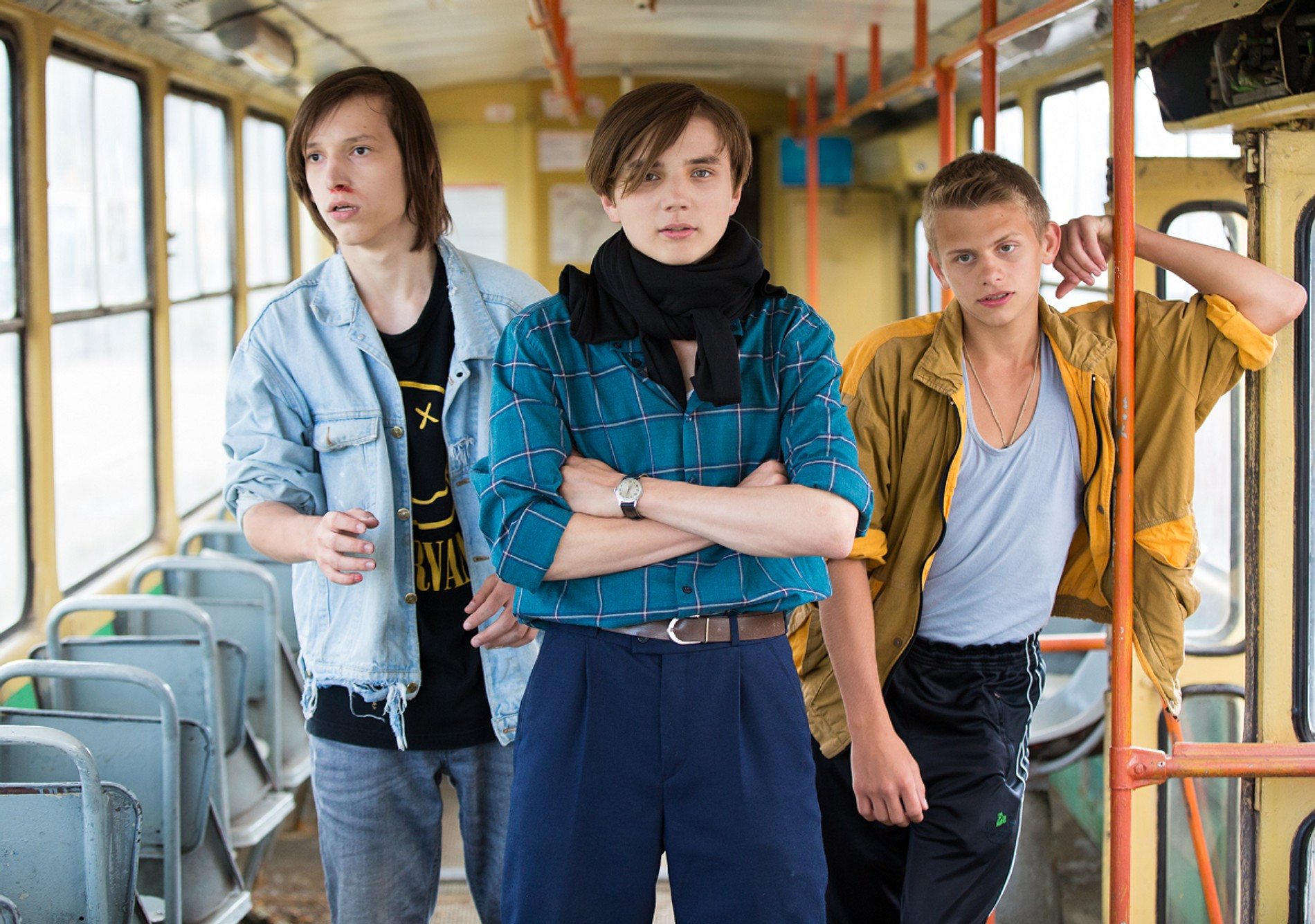 Федор Рощин, Егор Губарев, Егор Абрамов. Кадр из сериала «Мир! Дружба! Жвачка!»