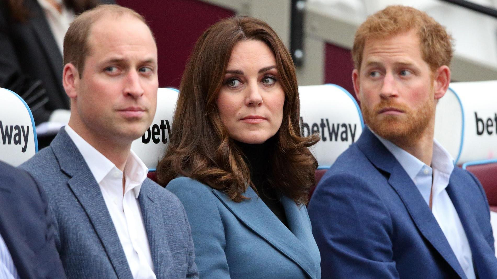 Принц Уильям, Кейт Миддлтон и принц Гарри. Фото: Getty Images