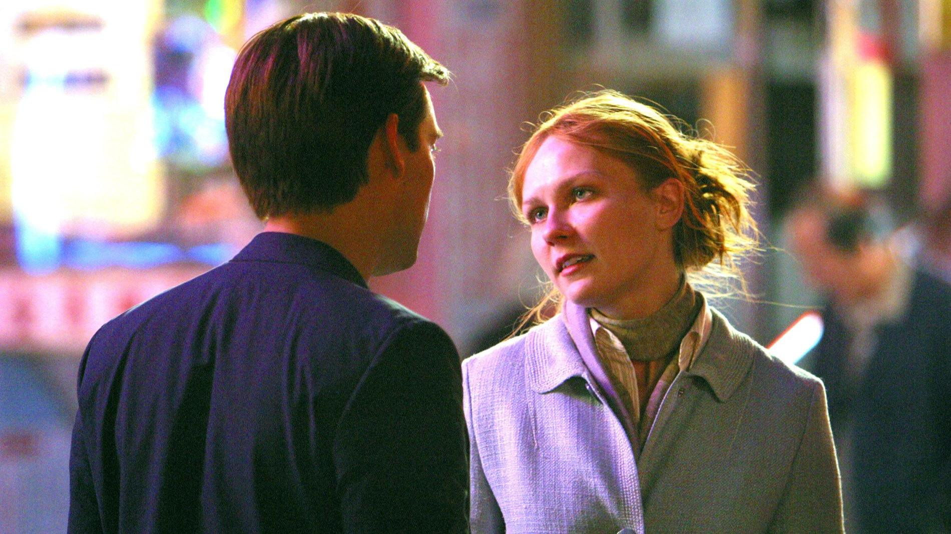 Кирстен Данст и Тоби Магуайр в фильме «Человек-паук - 2». Фото: Getty Images