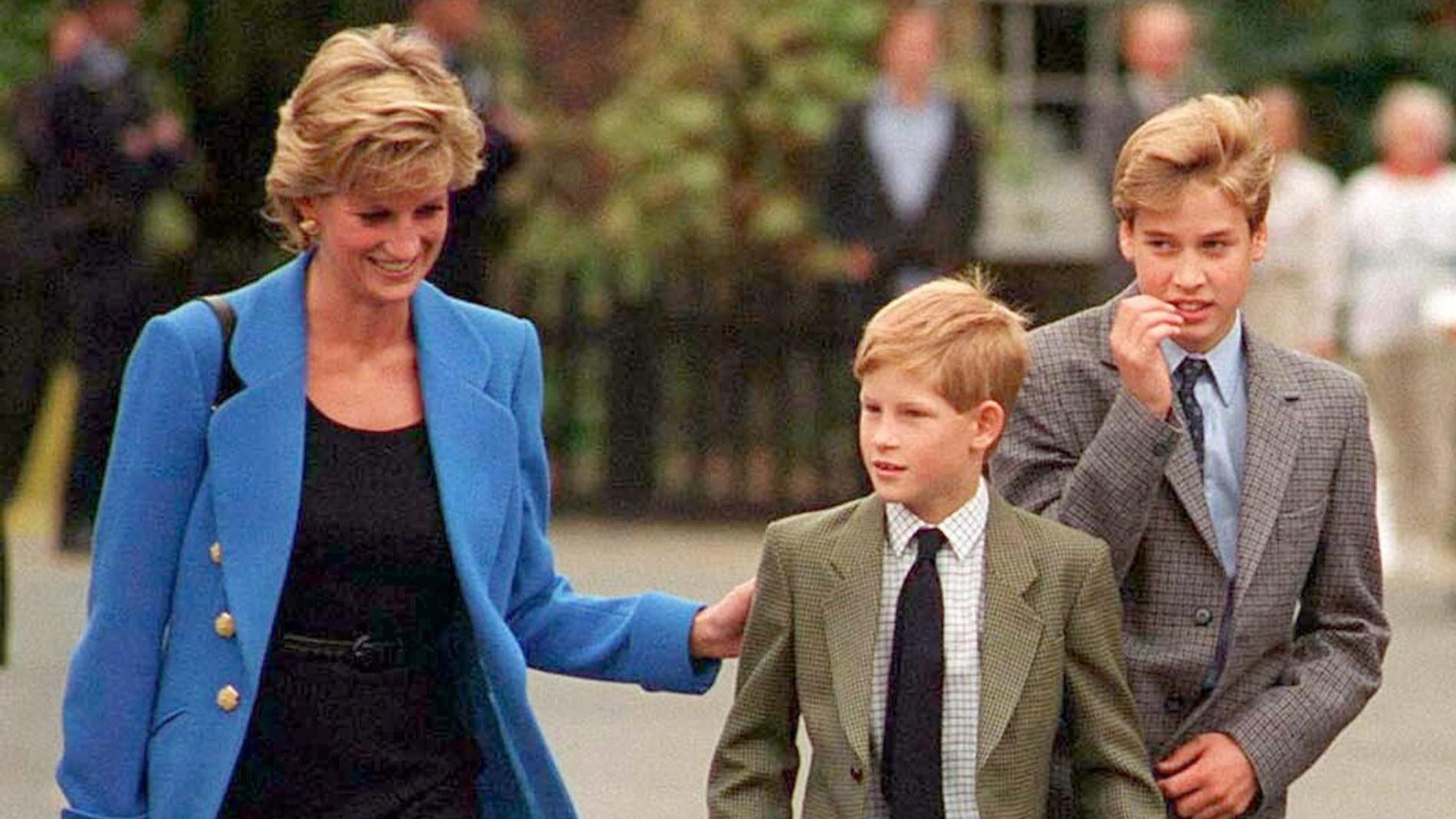 Принцесса Диана с сыновьями Гарри и Уильямом. Фото: Getty Images
