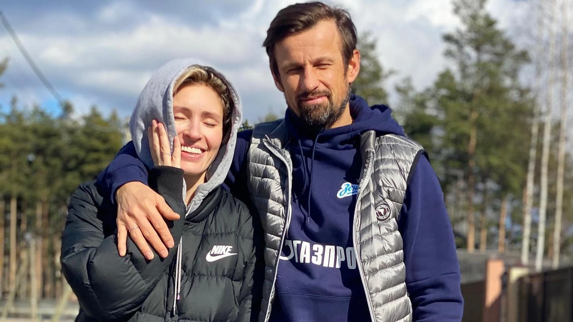 Анна и Сергей Семак. Фото: Инстаграм* @annas_secret_garden