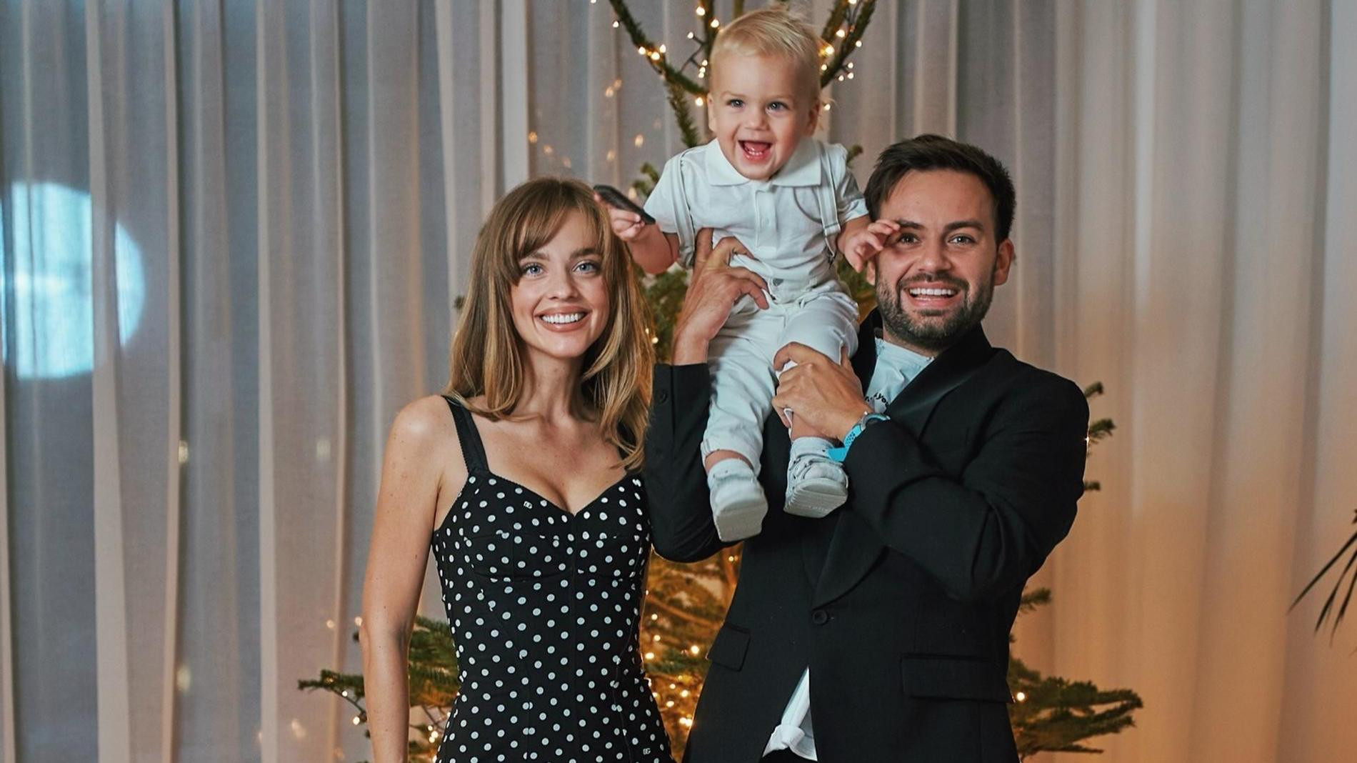 Сергей Косенко и Саша Белаир с сыном. Фото: Инстаграм* @sergey_kosenko