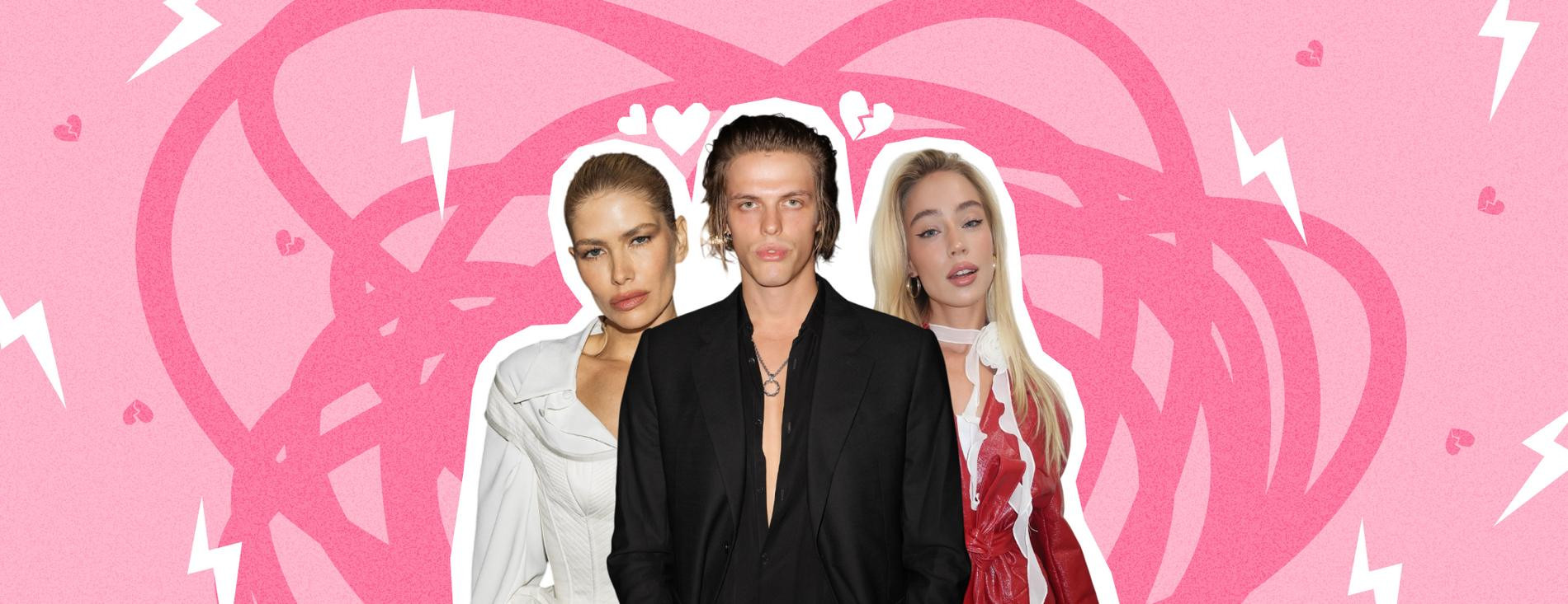 Елена Перминова, Тарас Роман и его бывшая возлюбленная Диана Погорелая. Коллаж: Super