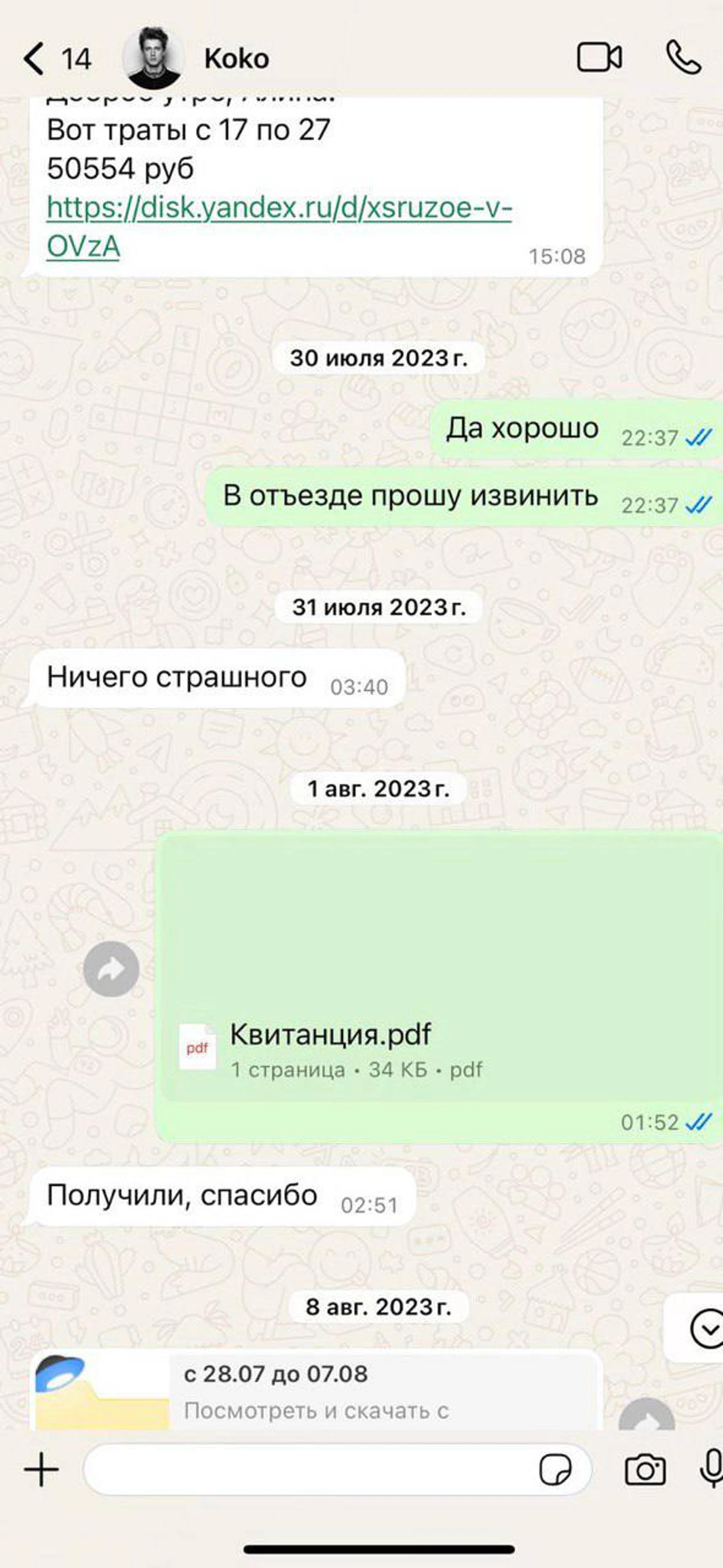 Скриншот: Telegram @minaevlife