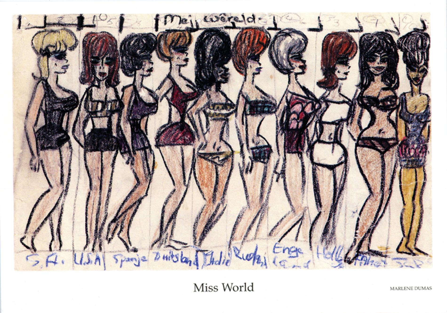 «Miss World» написана Дюма в возрасте 10 лет. Фото: Sotheby’s 