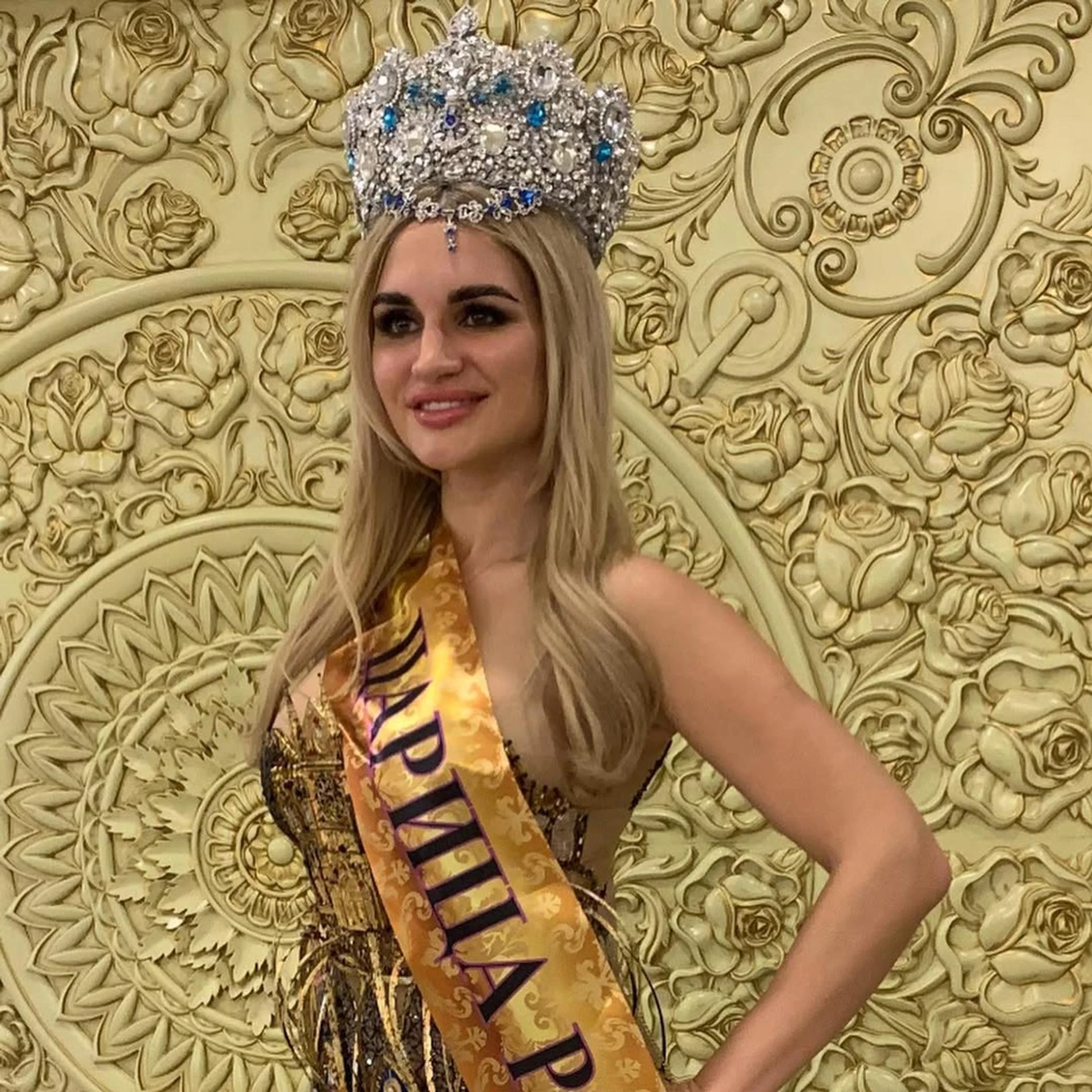 Вероника Нестерова после победы в конкурсе «Царица России Москва 2020». Фото: Инстаграм (запрещен в РФ) @lady_bro_official