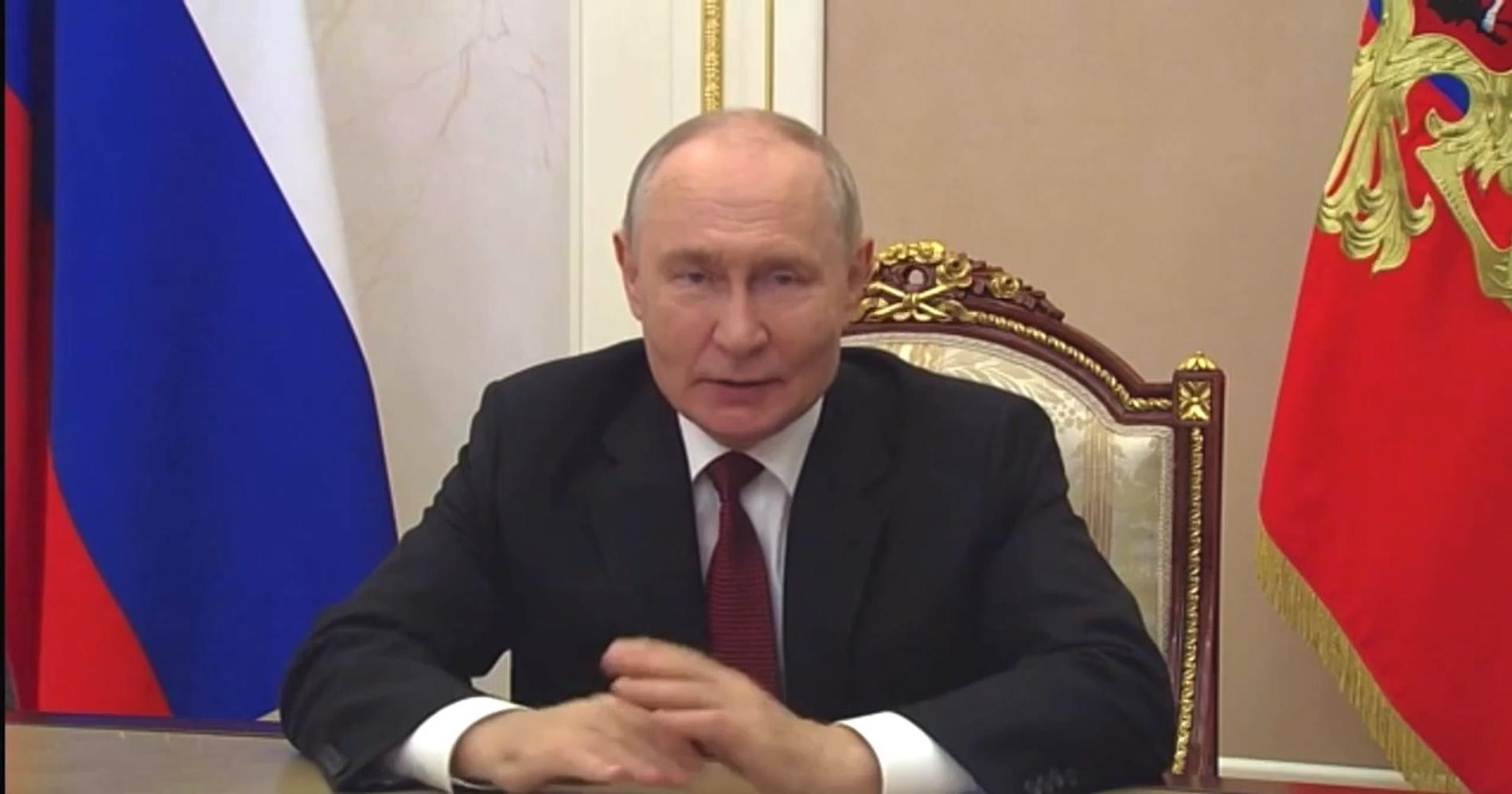 Владимир Путин. Фото: скриншот видеообращения