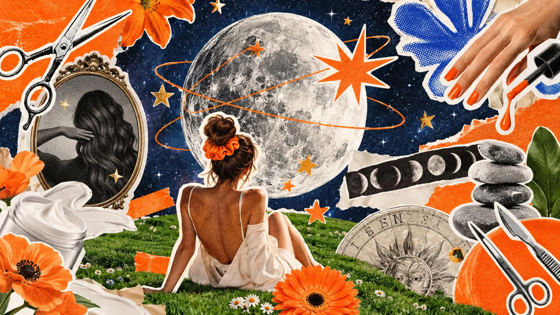 Лунный календарь на октябрь 2026: фазы Луны, благоприятные дни для стрижки, посадок и планов. Коллаж Super, freepik.com